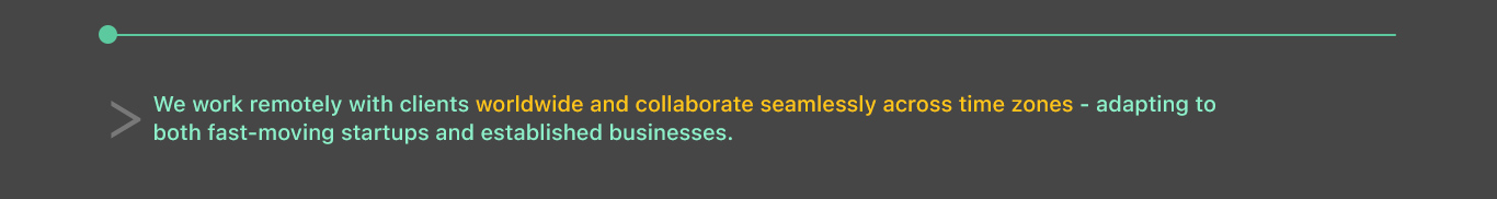 We work Remotely